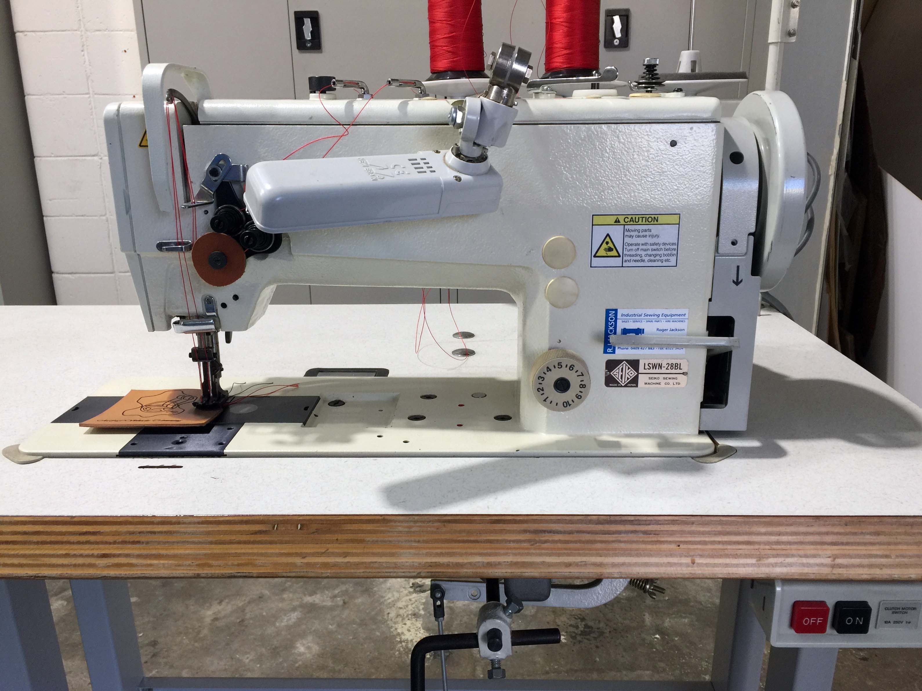 For Sale: SEIKO LSWN-28BL Twin-Needle Sewing Machine For Sale: SEIKO LSWN-28BL Twin-Needle Sewing Machine